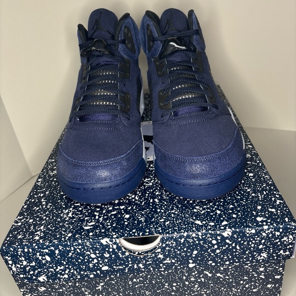 Jordan 5 Midnight Navy “Reverse Georgetown” Men 12.5 FD6812-400 - Picture 6 of 9